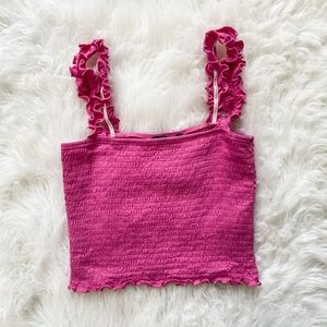 Forever21 Pink Crop Tank